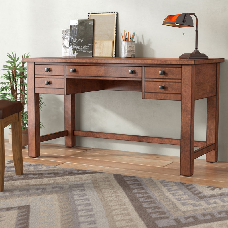 Three Posts™ Rotherham Solid Wood Desk & Reviews Wayfair